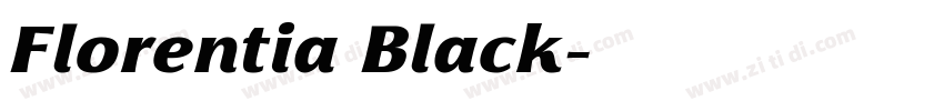 Florentia Black字体转换